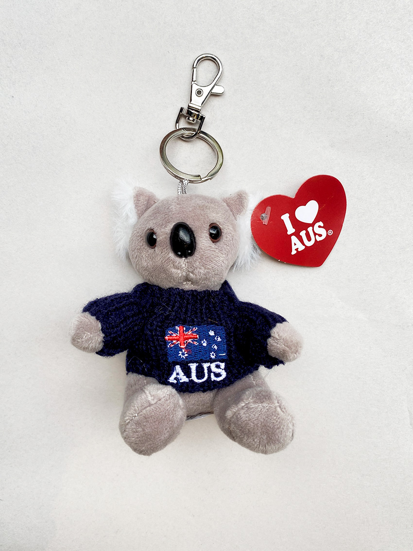 Plush koala keychain on sale