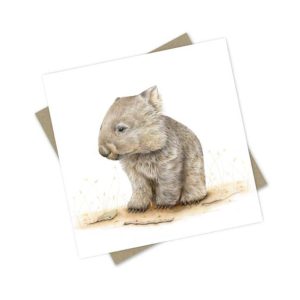 Wombat Greeting card and envelope