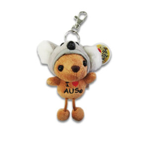 Kangaroo with Koala hood keychain