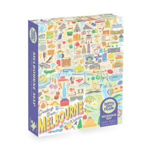 Happy Day People Melbourne Map Puzzle