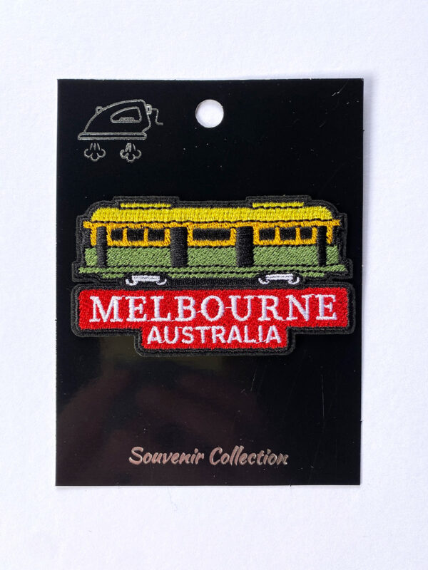 Melbourne Tram embroidered patch