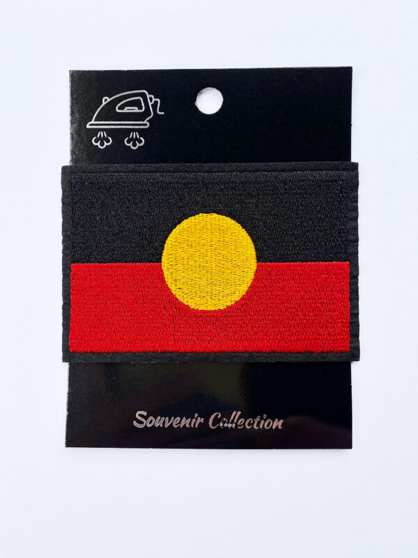 Aboriginal Flag Embroidered Iron On Patch