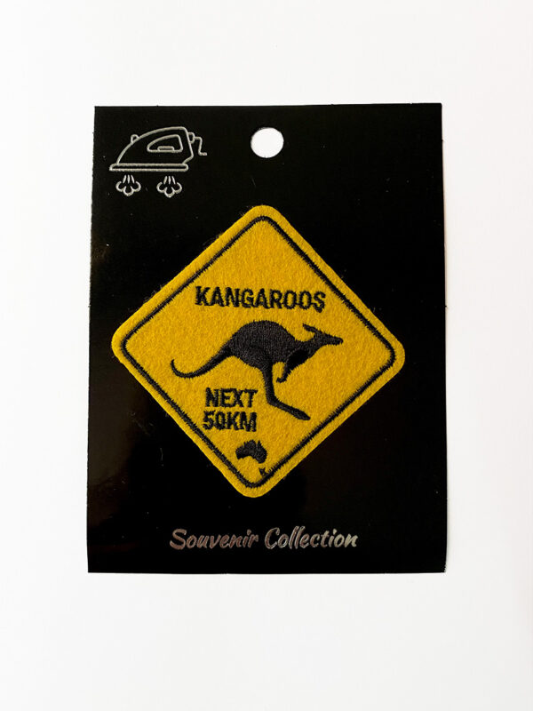 Kangaroo Road Sign Patch