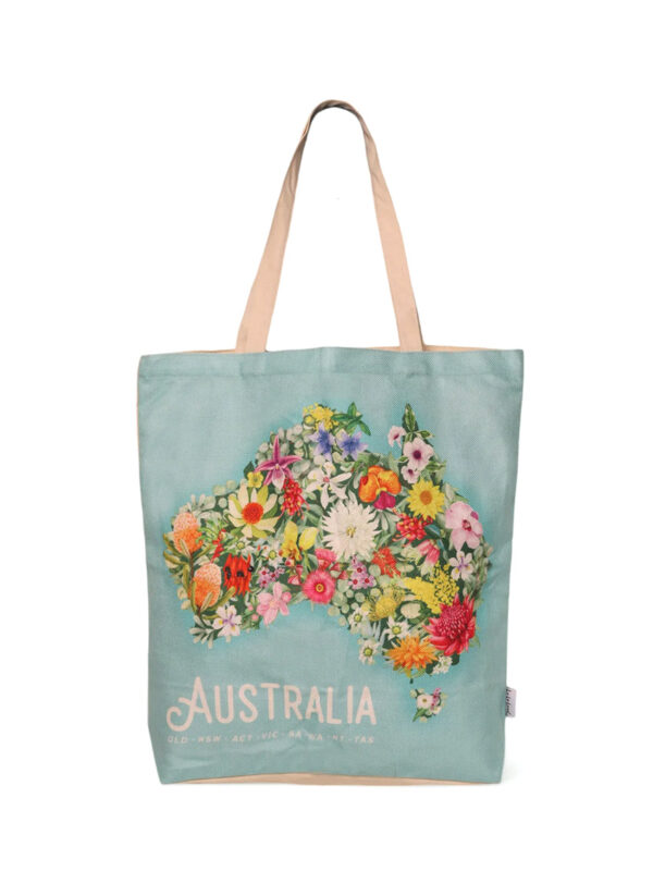 Gday Australia Map Shopping tote