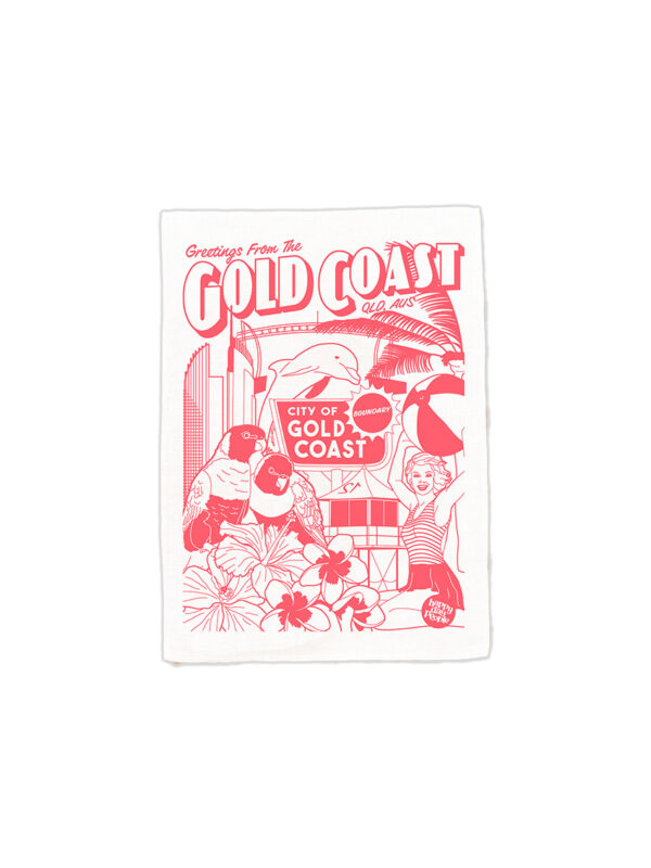Gold Coast Tea Towel Watermelon print