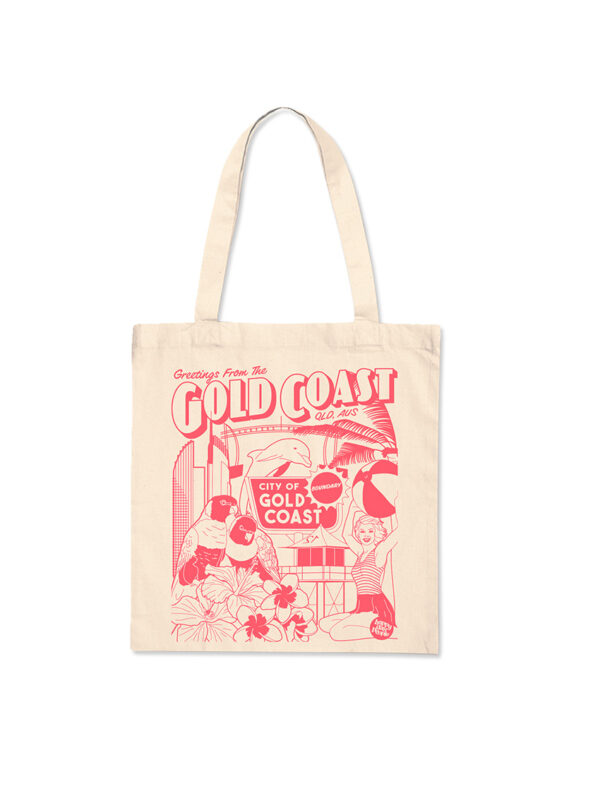 Gold Coast Tote Watermelon print