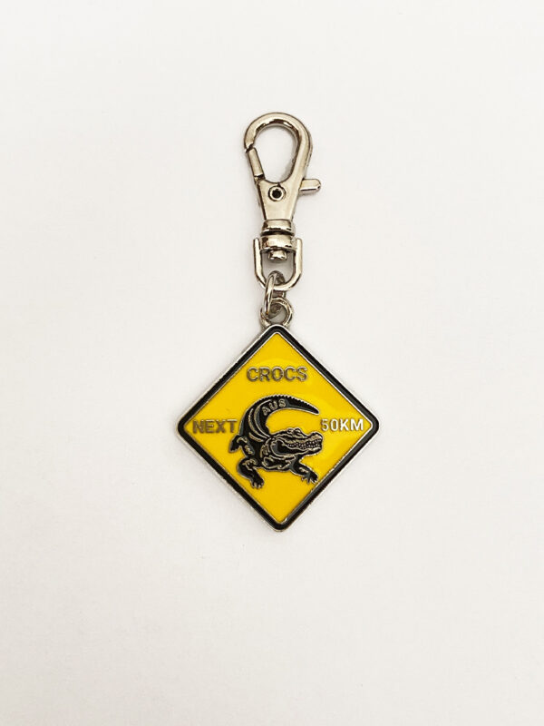 Crocodile zip charm