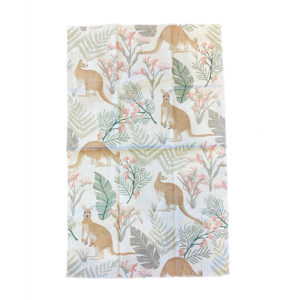 Kangaroo Tea Towel Australian made