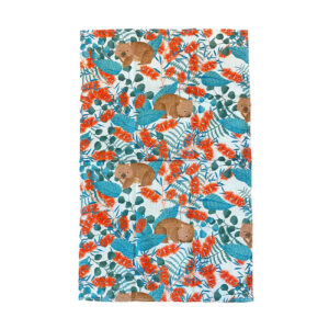 Wombat Tea Towel Australian made