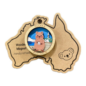 Quokka 3D wooden magnet collection