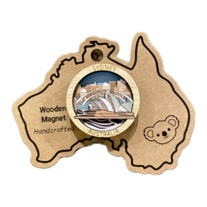 Sydney 3D wooden magnet collection